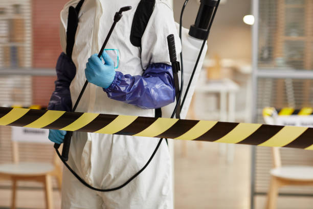 Professional Sewage Cleanup technician working in Adrian, MI